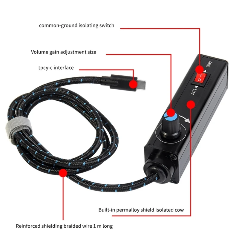 R91A USB C إلى 3Pin عوازل حلقات أرضية مزيلات لأنظمة ستيريو منزلية مكبرات صوت مشغل صوت السيارة القضاء على الضوضاء الأز