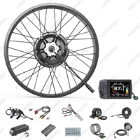 BAFANG G062 1000W Ebike Kit 48V Rear Hub Motor Wheel Geared Brushless Motor Electric Bicycle Conversion Kit 20 26 inch Fat Bike