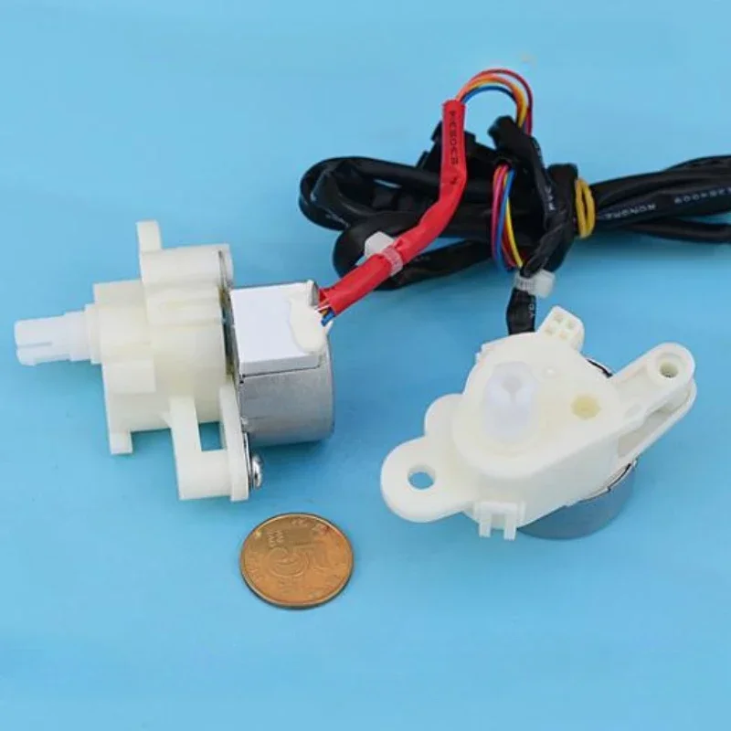 One Pair DC 12V 30MM Stepper Stepping Reducer Motor 4-phase 5-wire Dual Gearbox Electric Valve Motor for Air-conditioner