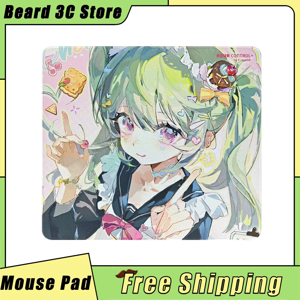 X-Raypad AC+ Aqua Mauspads Control Plus Mint Gaming-Mauspads 450 x 400 x 4 mm, individuelles Gaming-Mauspad für Gamer, Bürozubehör