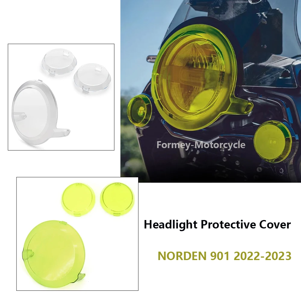 

2022 2023 NEW Motorcycle Accessories Transparent Headlight Protective Cover For Husqvarna Norden 901 NORDEN901