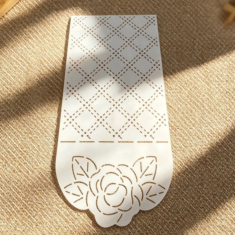 Rose Handbag Sewing Template for DIY Projects