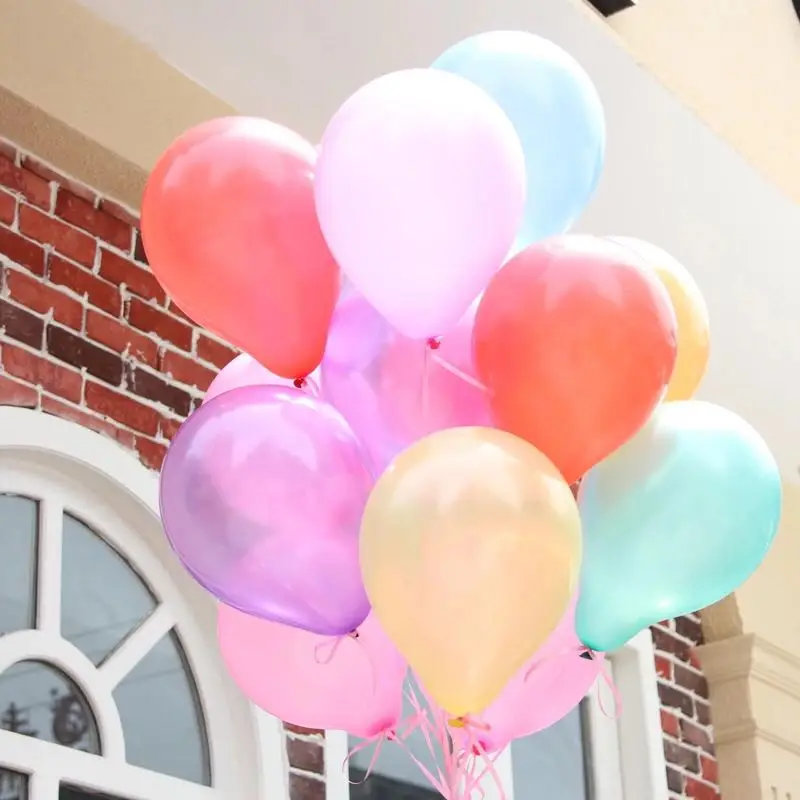 Multicolor Durable Latex Material Pearl Finish Ideal For Baby Shower 12 Inch Elegant Pearl Latex Balloons Balloon Decoration