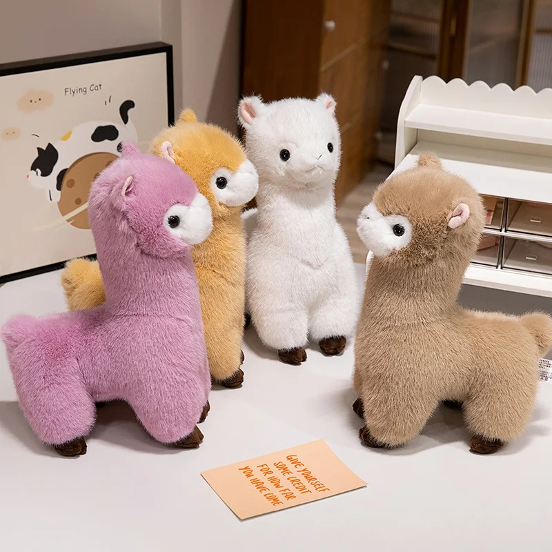 Bel colore soffice alpaca giocattoli di peluche emulativi animali di peluche lama peluche bambola morbida coccolone decorazioni per la casa cuscino ragazza regalo