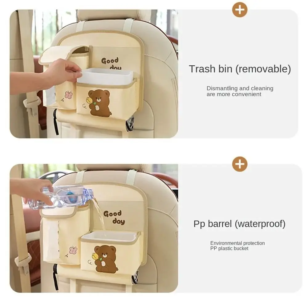 

Многофункциональная автомобильная сумка для хранения, водонепроницаемая подвесная сумка для хранения с несколькими карманами, органайзер на спинку сиденья автомобиля с героями мультфильмов, заднее сиденье