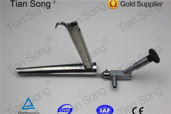 Reusable Medical surgery Throat laryngeal mirror Oblique ENT endoscope holder Self-Retaining