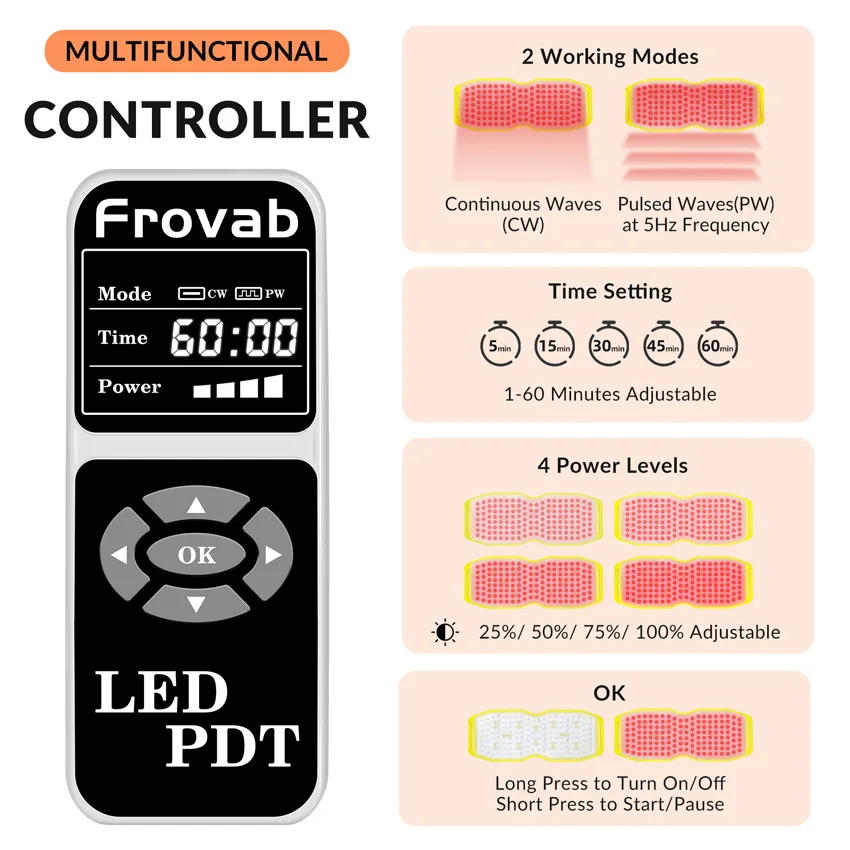 Ceinture de thérapie à la lumière rouge, 3 en 1, bandes LED, 660nm, 850nm, 940nm, enveloppes de lumière rouge, ceinture de thérapie à la lumière NIR pour instituts oto, 150 pièces