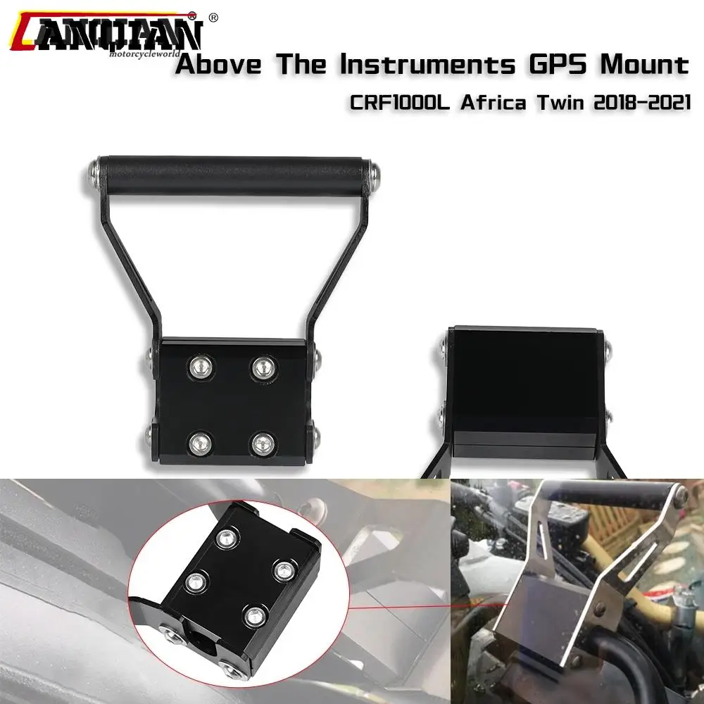 

Motorcycle GPS Navigation Bracket Holder MobilePhone Above Gauges Mount Plate For Honda CRF1000L Africa Twin 2018 2019 2020 2021