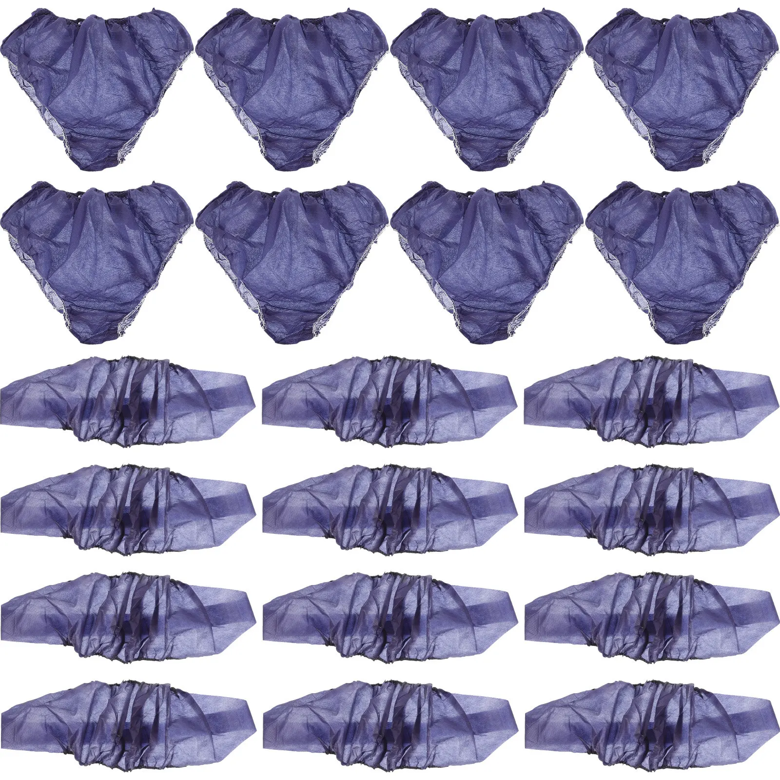 

Набор из 50 одноразовых трусиков-бюстгальтеров из нетканого материала: комфортные, мягкие, эластичные трусики-бандо для женщин, для путешествий и спа-процедур