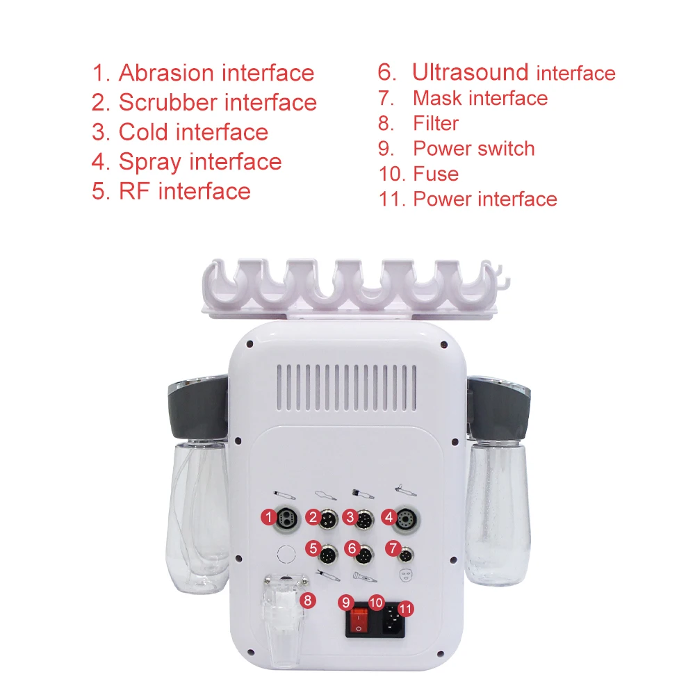 المهنية 7 في 1 آلة تقشير الجلد المياه للوجه التطهير العميق الوجه رفع الجلد الغسيل أكوا تقشير صالون BeautyMachine #2