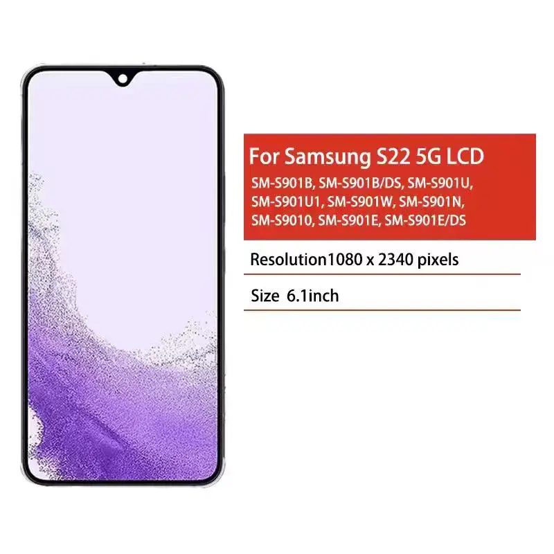 Ekran TFT S22 do S22 5G S901B S901U S901W S901N S901E Wyświetlacz LCD Ekran Dotykowy Digitizer Zestaw Wymienny — zdjęcie produktu 2
