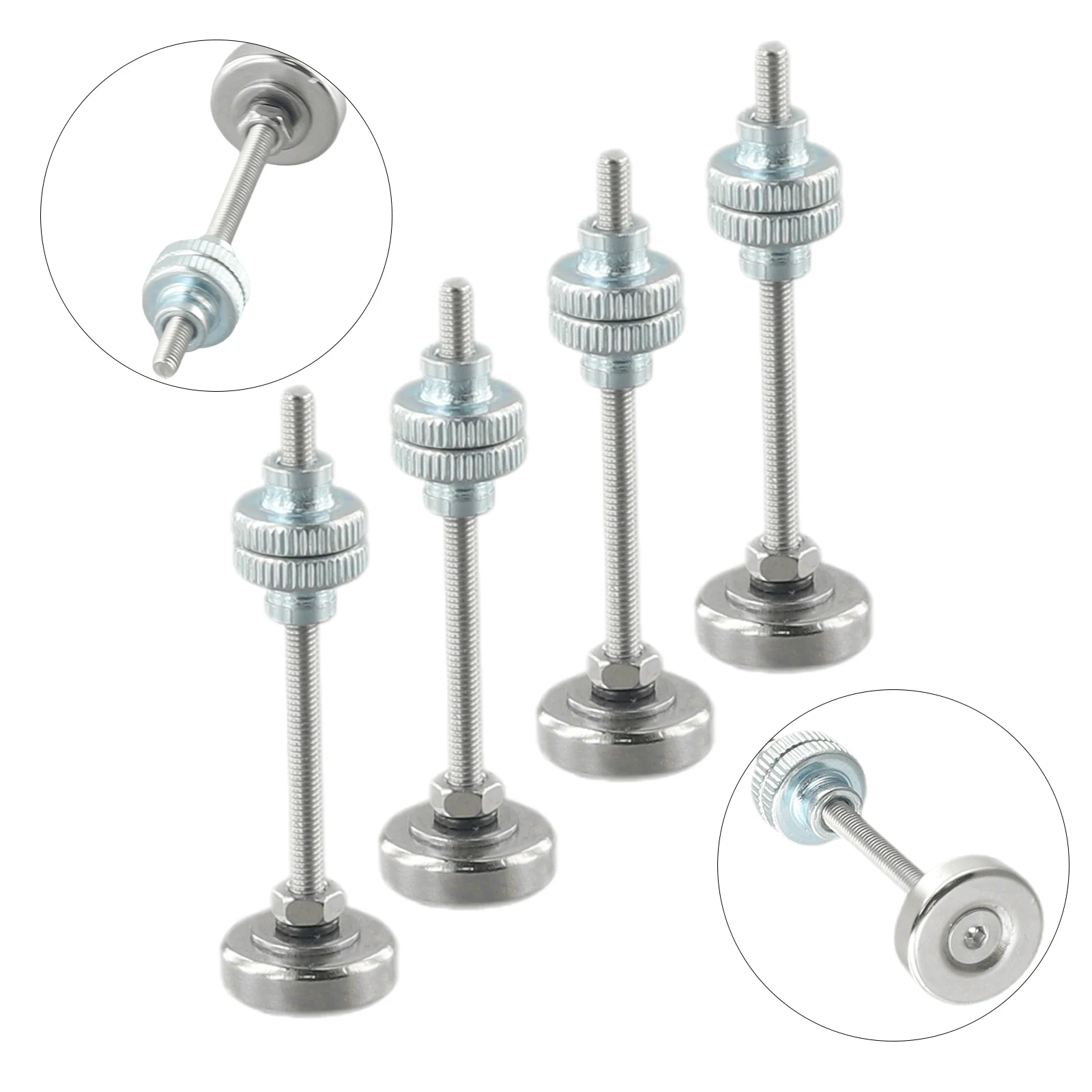 PCB Positioning Fixture Set 4 Pieces Featuring Adjustable Clamp Thickness and Magnetized Metal Construction for Prototyping Labs
