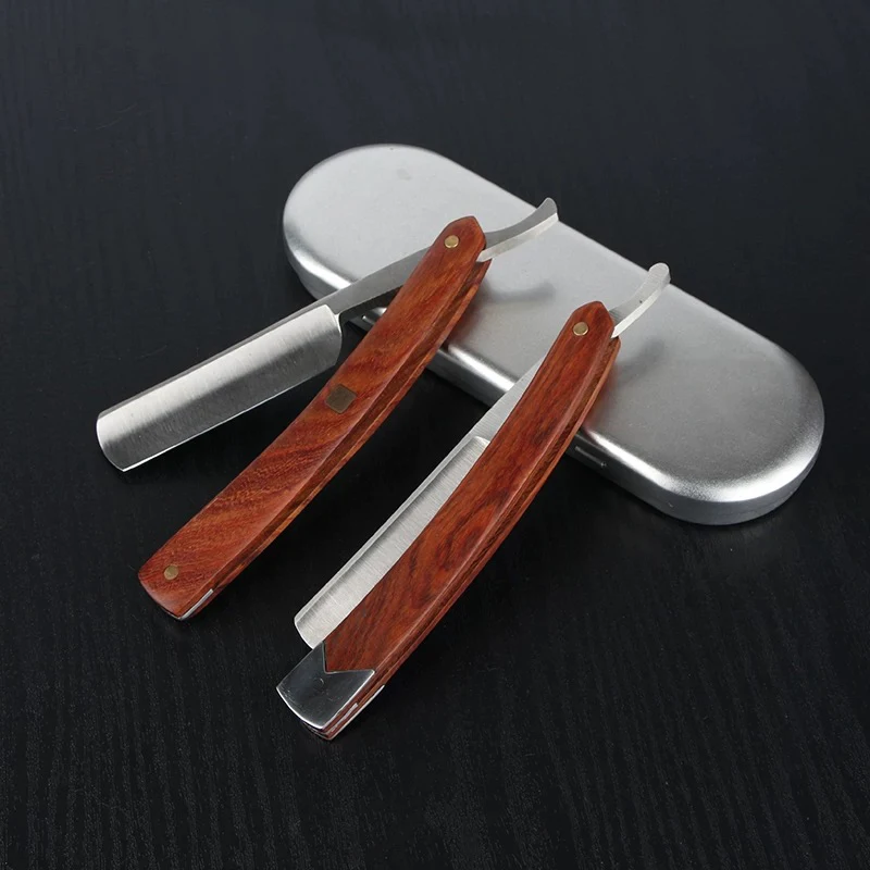 1개입 전문가용 이발소 남성용 면도기 스트레이트 엣지 바버 면도칼 수동 수염 면도 관리 면도기