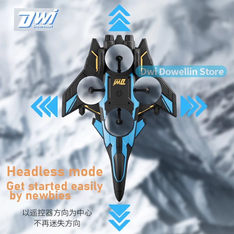 التحكم عن بعد الثابتة الجناح الطائرات التكتيكية DWi 360 تدوير رغوة طائرة شراعية كهربائية تحوم لعبة هليكوبتر الأطفال في الهواء الطلق هدية