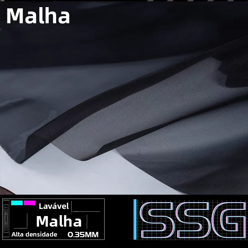 Tecido de Malha de Nylon Preto 80 200 2000, Peça de Tecido para Tela de Janela à Prova de Poeira, Saco de Acessórios para Cos...