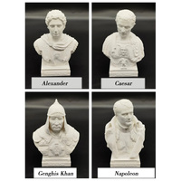 Alexander, Caesar, Genghis Khan, Napoleon statue ornaments, imitation plaster model, Roman retro plastic decoration