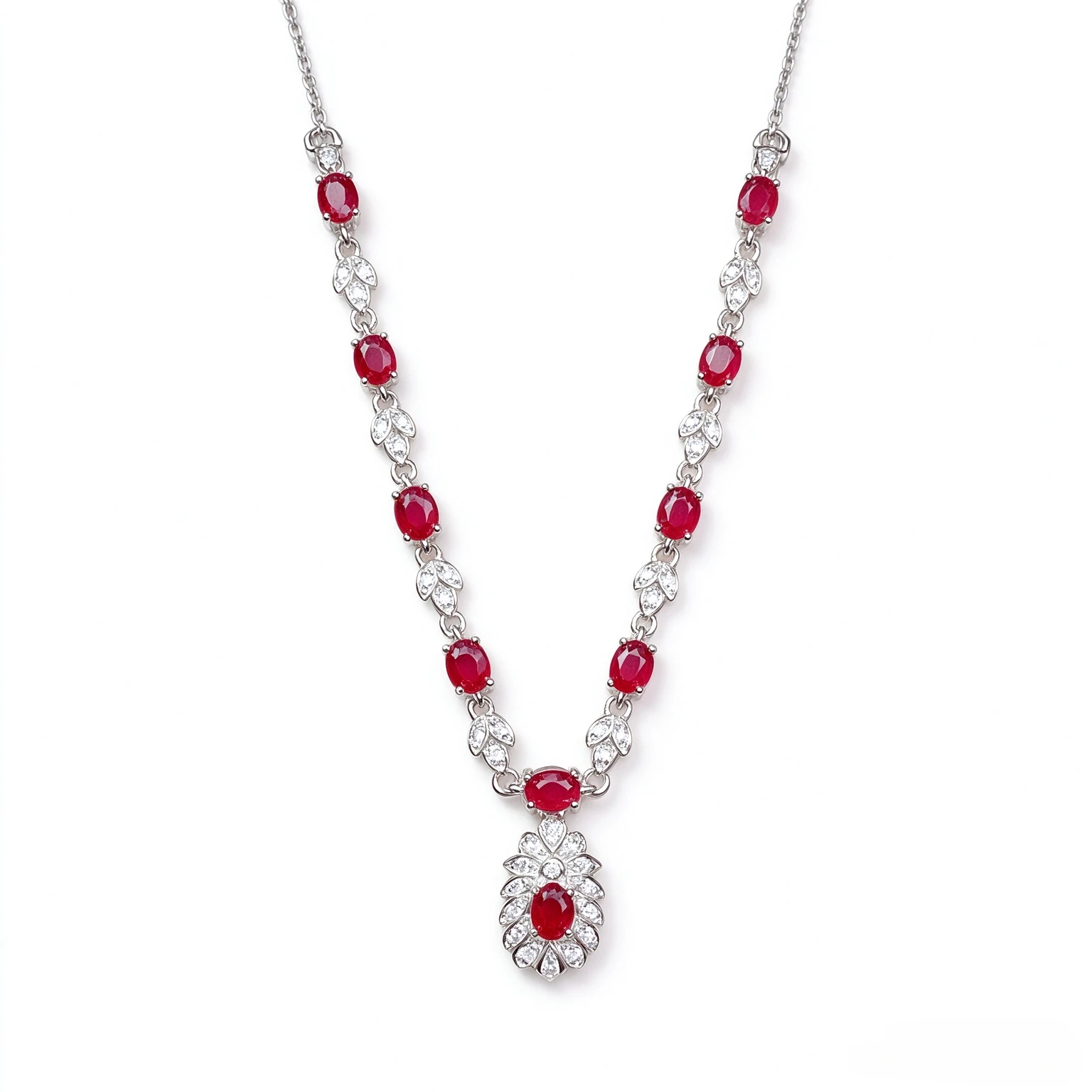 Factory Direct Purchase, Natural Ruby Necklace, Crystal Transparent, Ruby Is As Bright As Fire, So That People Have Enthusiasm