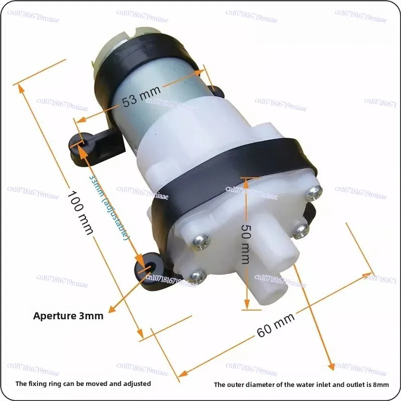 12V24V Miniature True Silent Diaphragm High Temperature Suction Pump