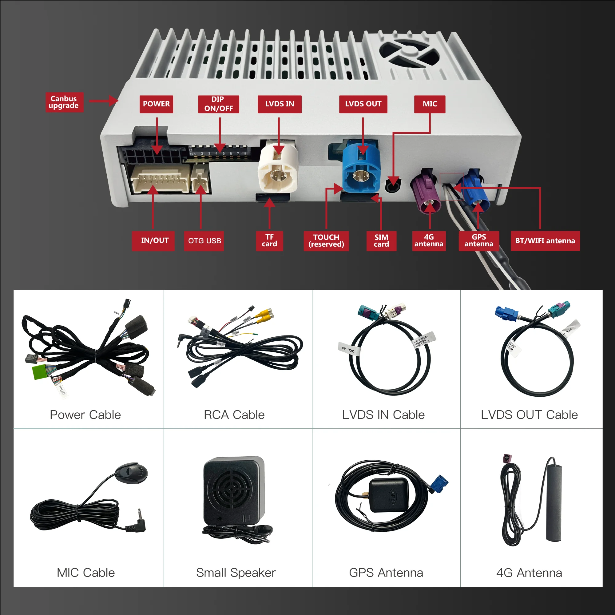 

CarPlay box AI box Wireless CarPlay adapter Android Auto Apple CarPlay car multimedia player forvolvo XC40 XC60 S60 S90 2017-25