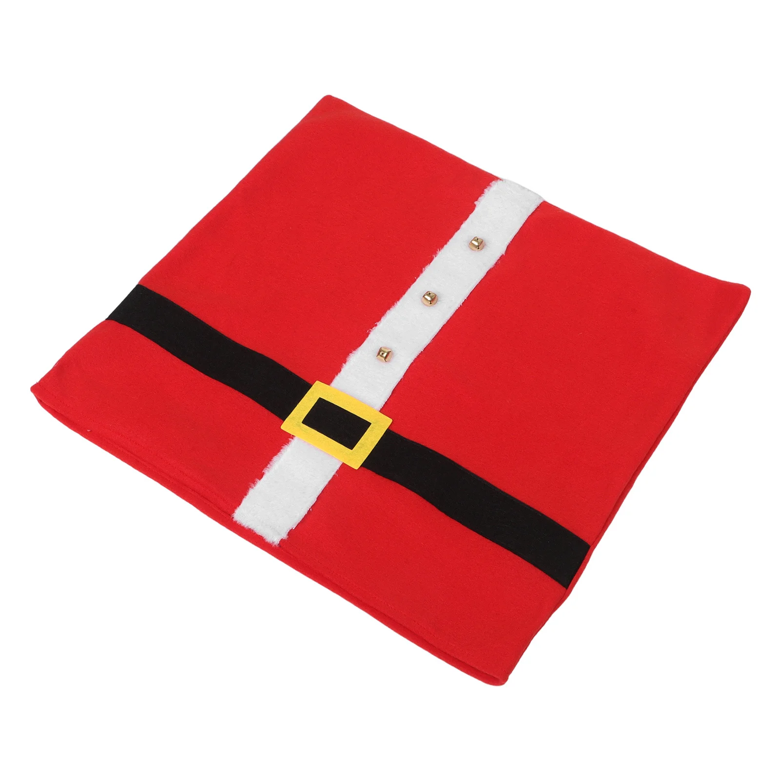 

Christmas Red Santa Belt Design Dining Slipcover Holiday Party Decoration Wedding Reusable Chair Covers Washable Holiday