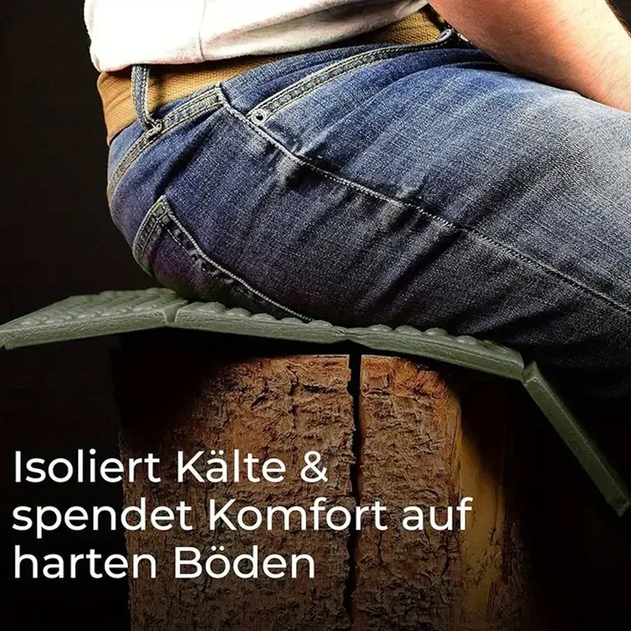 2 قطعة وسادة صيد محمولة للسفر في الهواء الطلق مقاومة للماء بالكامل، خفيفة الوزن للغاية، حصيرة قابلة للطي للاستخدام في الهواء الطلق والمشي لمسافات طويلة