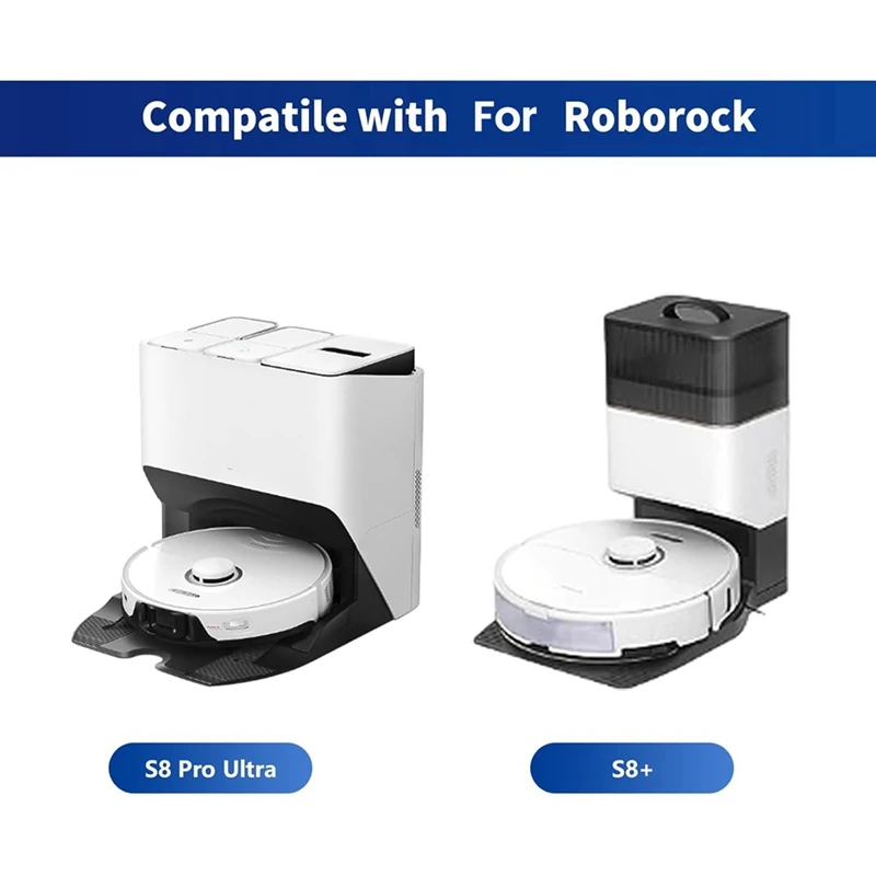 ABKR-Accessories Kit For Roborock S8+/S8 Pro Ultra Robot Vacuum Cleaners Replacement Parts Main Side Brush HEPA Filters