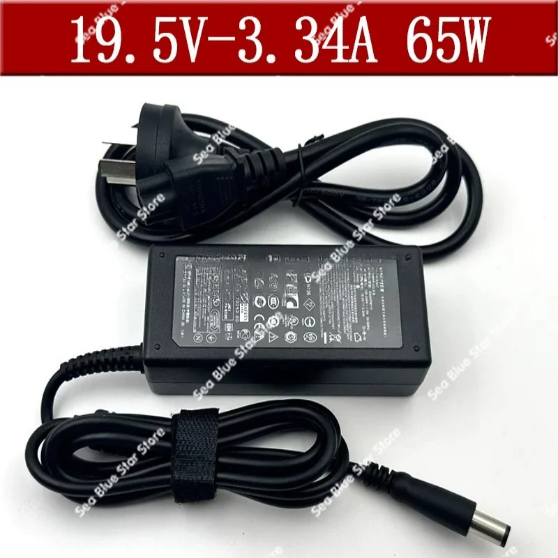 65W 19.5V 3.34A 7.4 * 5.0MM Charger, Notebook Power Adapter, Suitable for Dell Large Mouth and Small Mouth with Needle Charger
