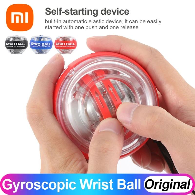 Xiaomi Gyroscopic Power balls Autostart Range 5 Led Gym Forearm Gyro Power Wrist Ball With Counter Arm Hand Muscle Force Trainer