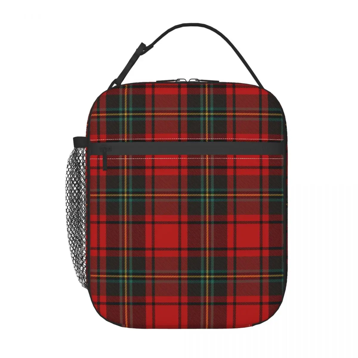 

Tartan Clan Stewart Plaid Black Red Check Insulated Lunch Bags Thermal Bag Meal Container Tote Lunch Box Food Storage Bags