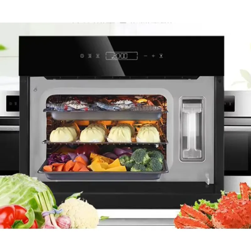 

2026Embedded Electric Steaming Furnace Integrated Oven of Steaming and Baking Household Two in One Black Forno Single Hornos 260
