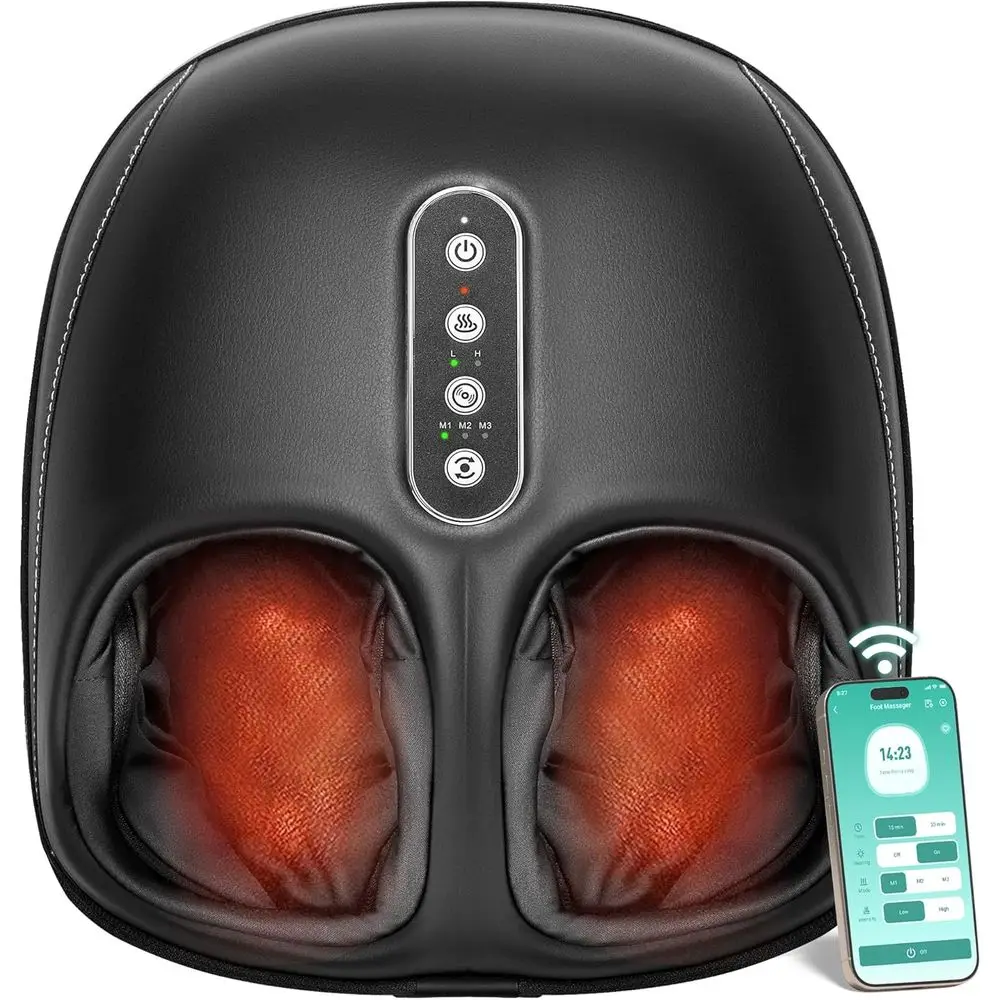 

Heated Massager with Deep Kneading, Air Compression, App Control for Neck and Back Pain Relief