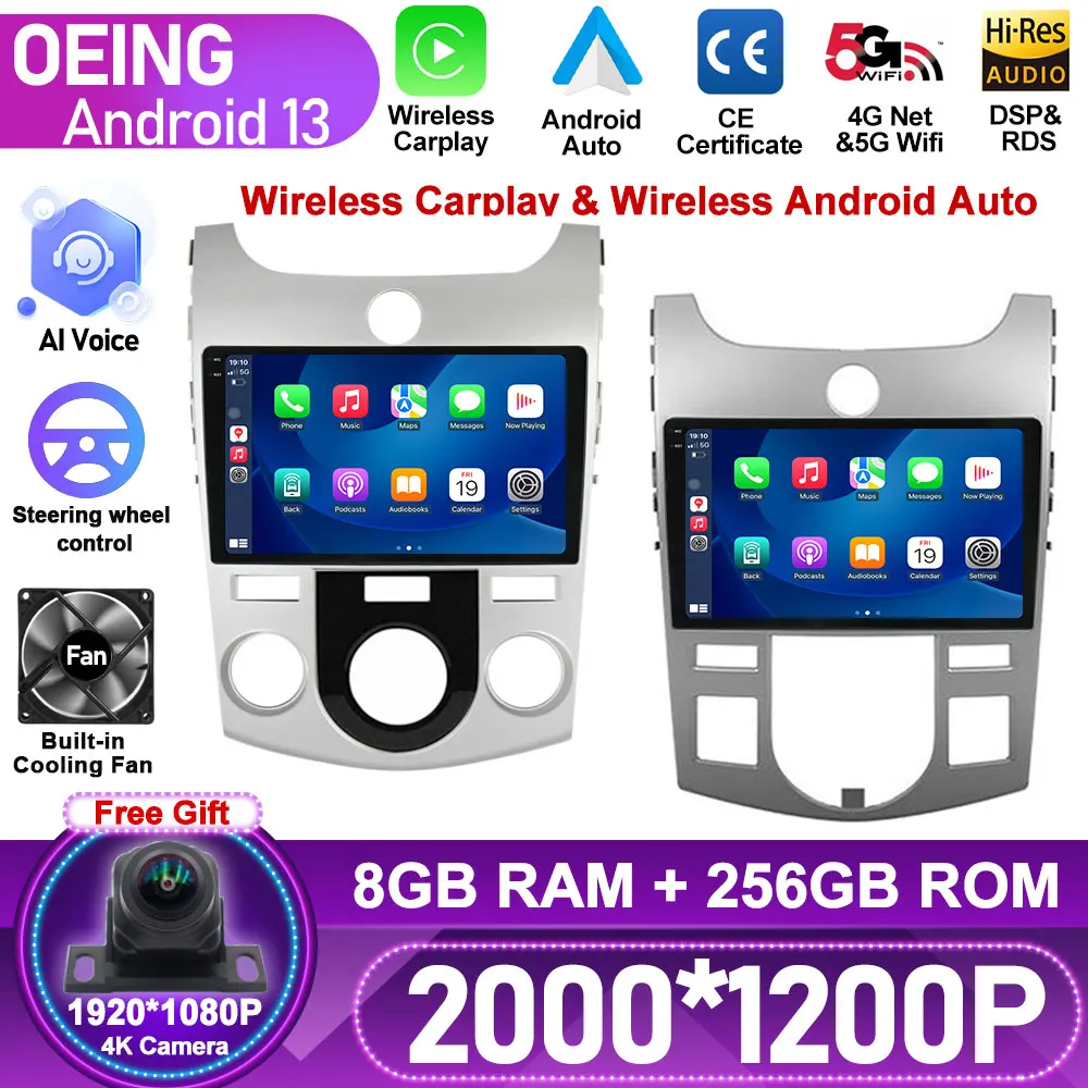 

For Kia Cerato 2 TD 2008 - 2013 Car Radio Multimedia Video Player Navigation GPS Android No 2din 2 din dvd Wireless Carplay