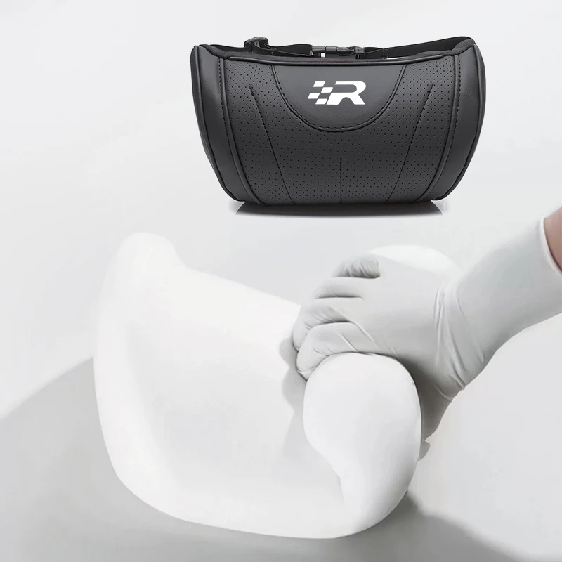 Seat Car Neck Pillow Leather Breathable Soft Headrest Accessories For Mk3 Mk2 6J Leon Mk1 Ibiza 6l Arona Exeo 5F 2 Cupra Altea R view 5