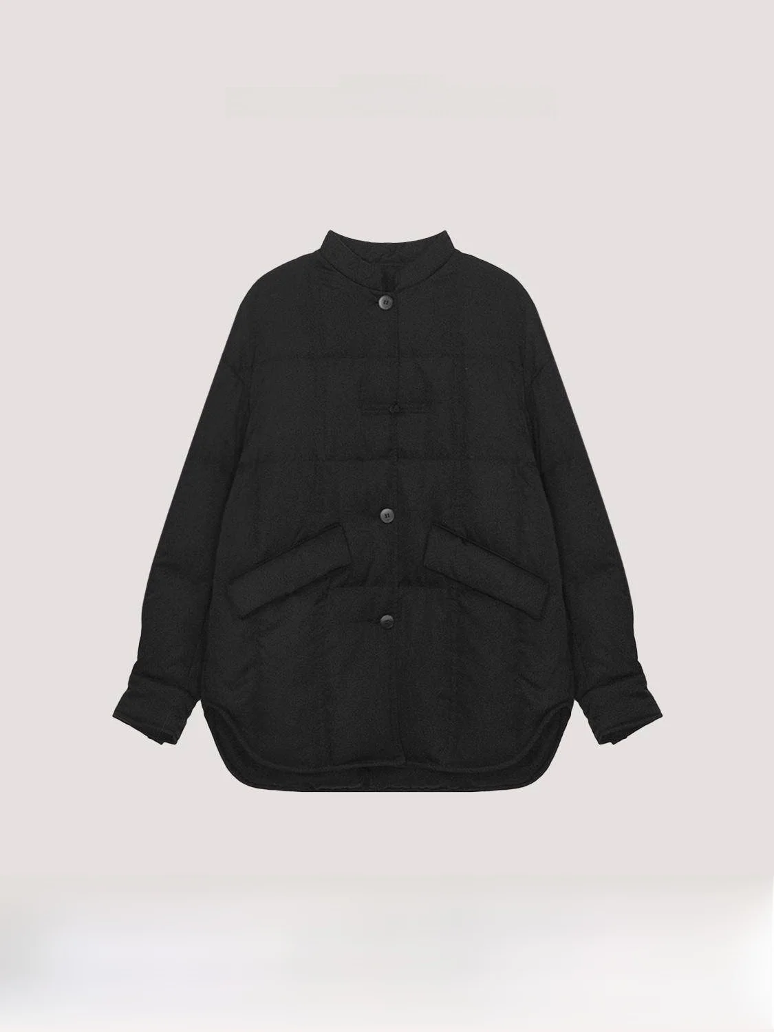 

Новое китайское женское пуховое пальто средней длины с длинными рукавами, воротником-стойкой, шелковым наполнителем, теплое зимнее пальто для улицы