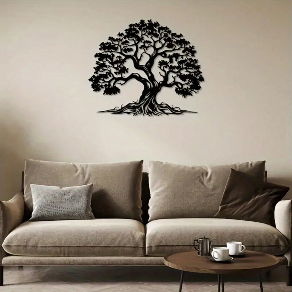 CIFBUY Tree Of Life Metal Wall Art Iron Decor Farmhouse Plaque Gift Easy to Hang