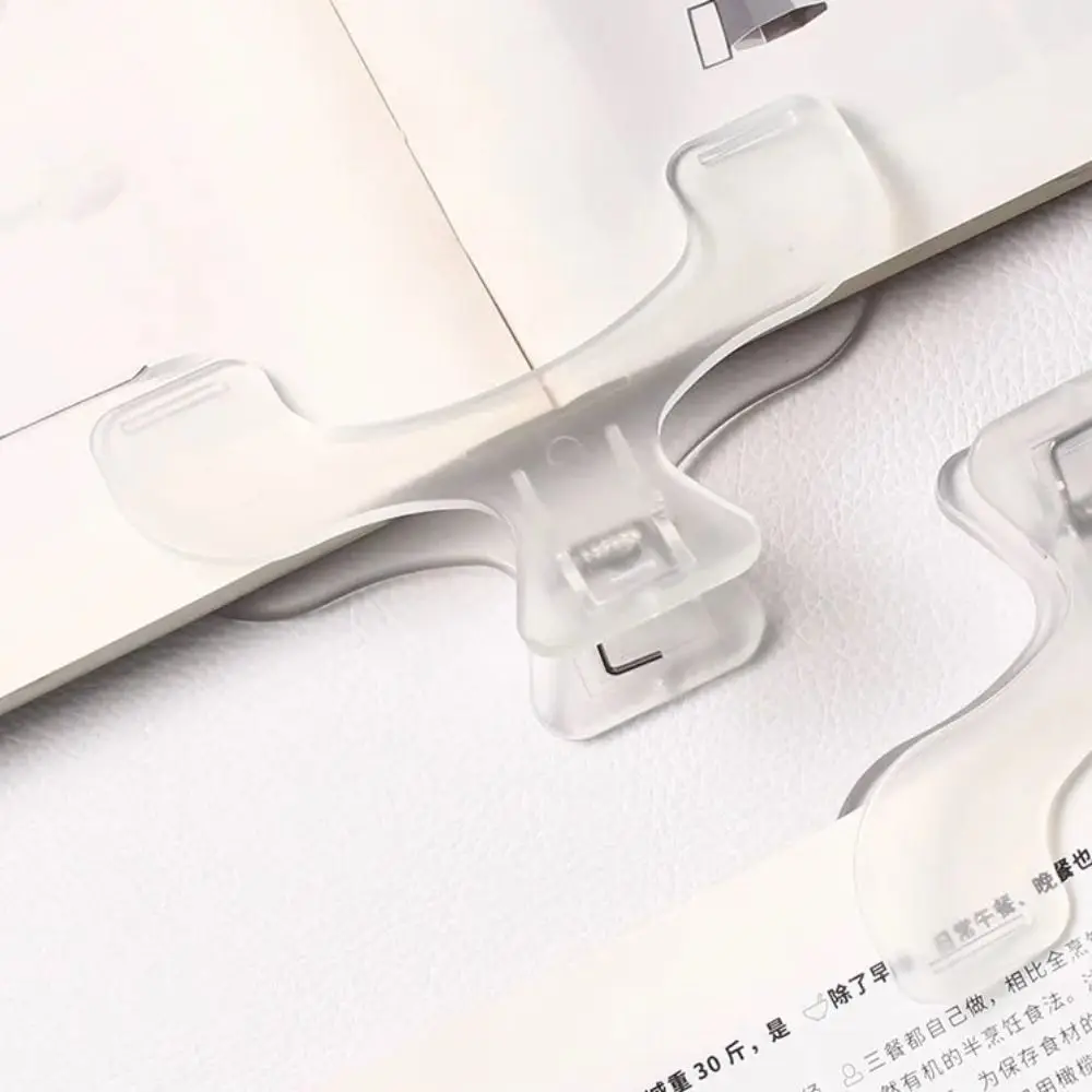 2pcs Fixed Book Holder Reading Bookmark Holder Offices Supplies Note Holder Creative Bookmarks Simple Reading Aid