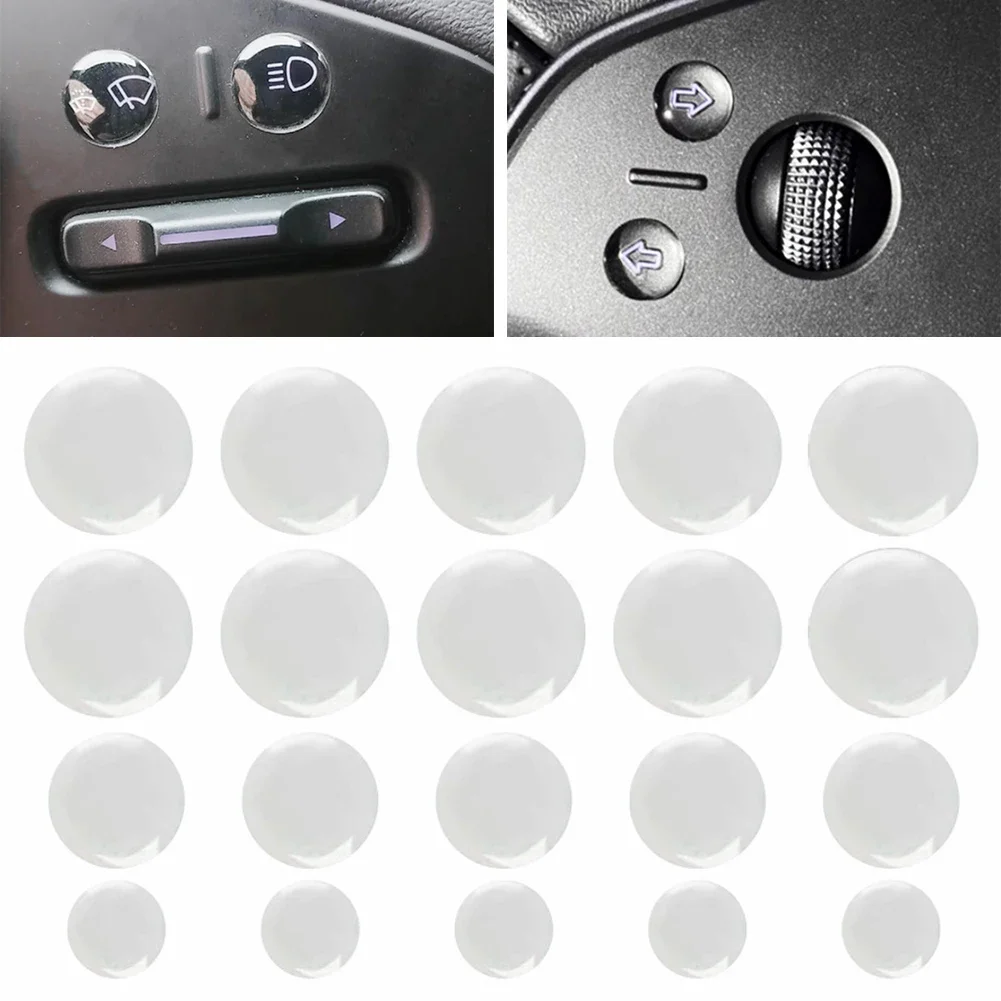 For Tesla Model Y/3 2025 Updated Steering Wheel Turn Signal Lights Crystal Button Stickers Interior Decoration Accessories