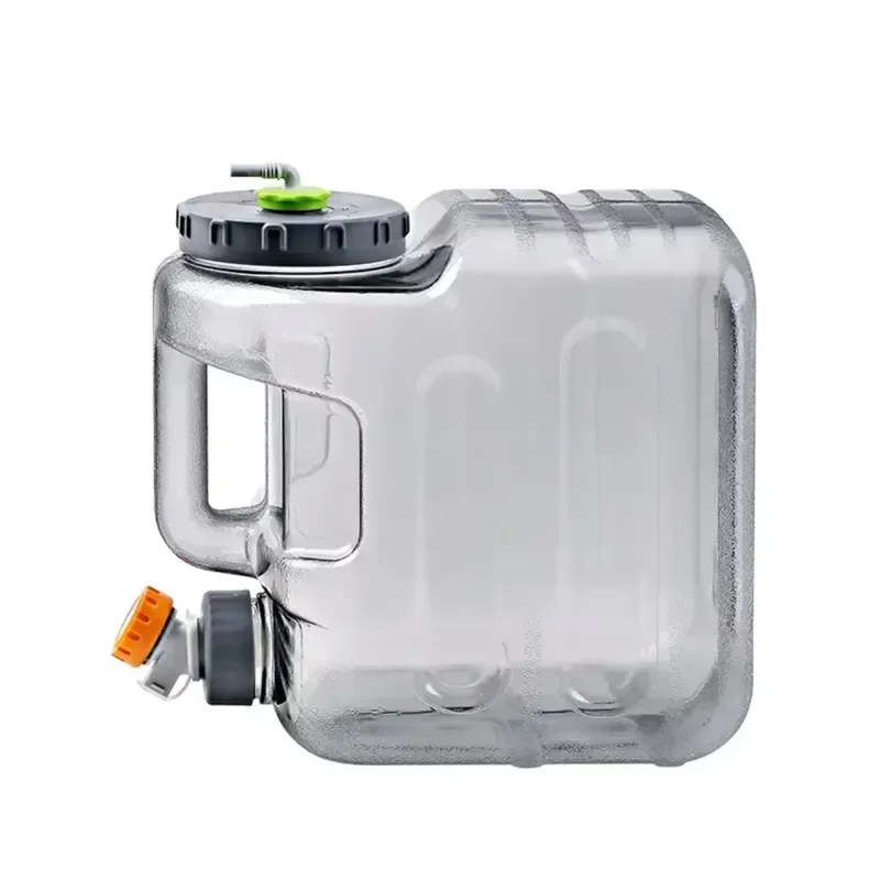 20L Portable Water Storage Bucket with Faucet Large Capacity Food Grade Container for Camping Car Home Outdoor Travel Use