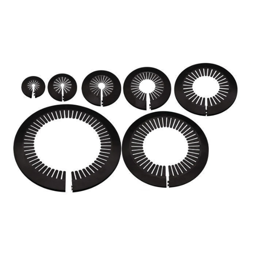 

120-140 Flange Pipe Cover Pipe Covers Functional Solution High-quality Materials Interior Decor Style Seamless Fit Black Finish