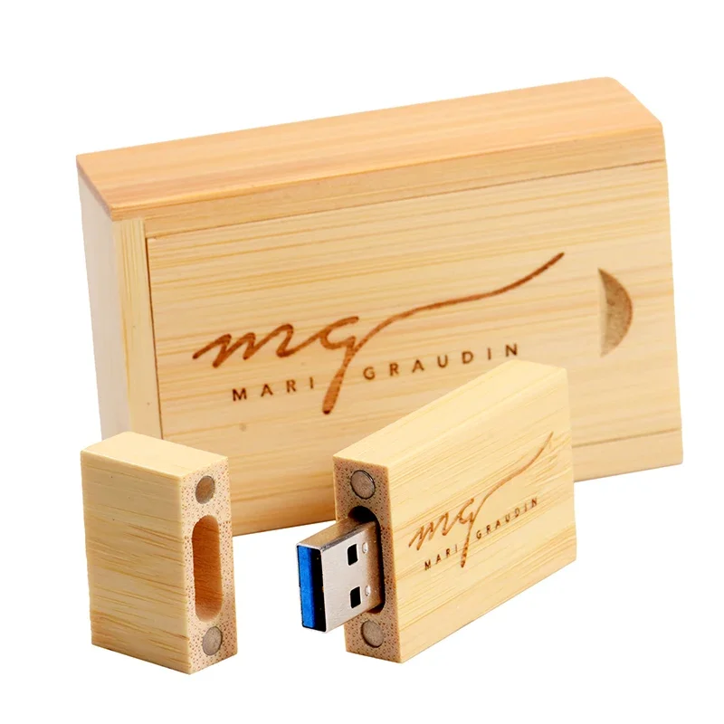 JASTER USB 3.0 1PCS Free Logo Wooden USB Flash Drive USB Box Pendrive 4GB 16GB 32GB 64GB Custom Logo Photography Wedding Gift