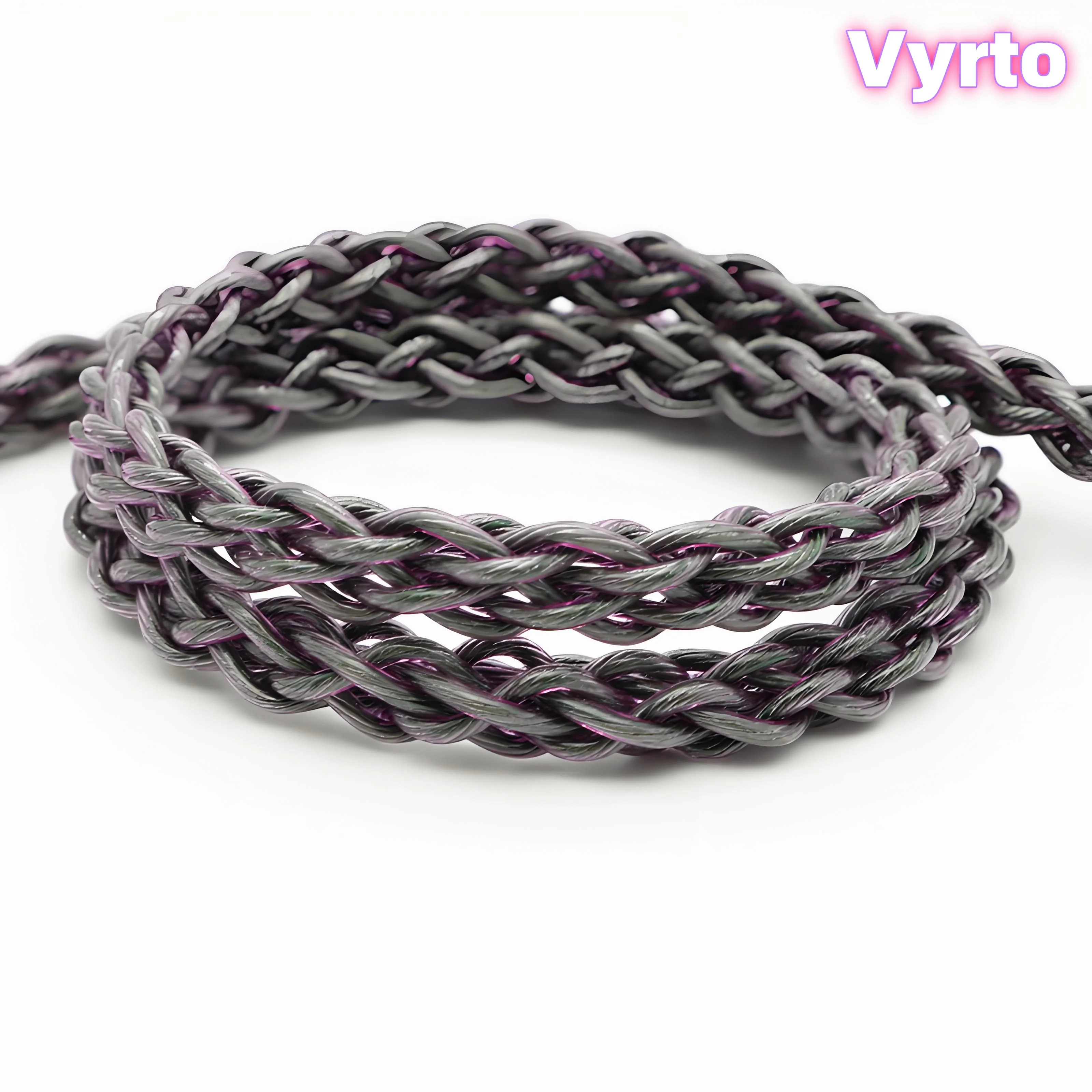 Vyrto-72 cabo ime guhe cobre ilusão cor 8 fios mmcx/qdc/tfz/0.78 fones de ouvido atualização cabo de áudio