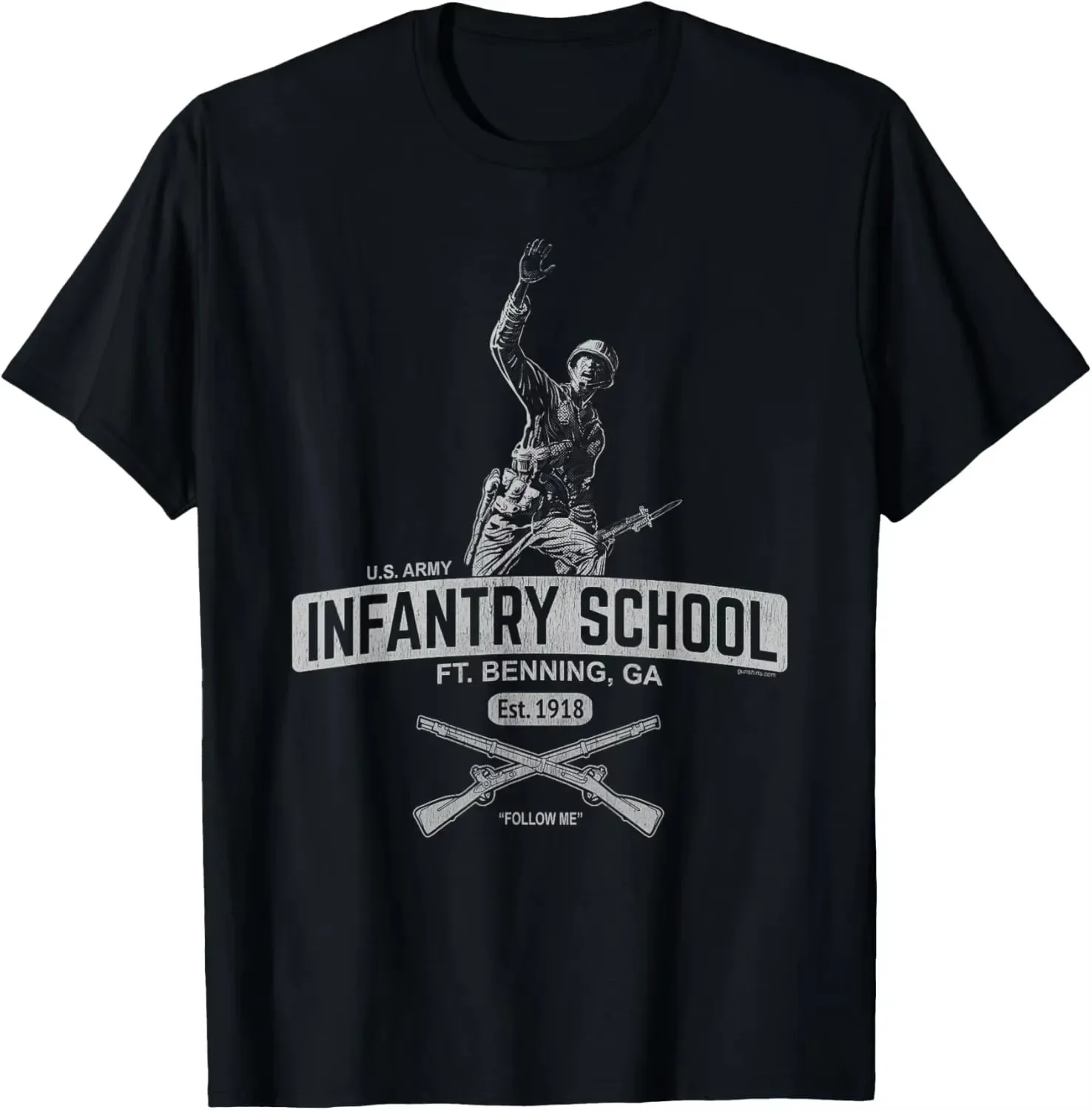US Army Infantry School - Fort Benning T-Shirt 100% Cotton O-Neck Short Sleeve Summer Casual Mens T-shirt Size S-3XL
