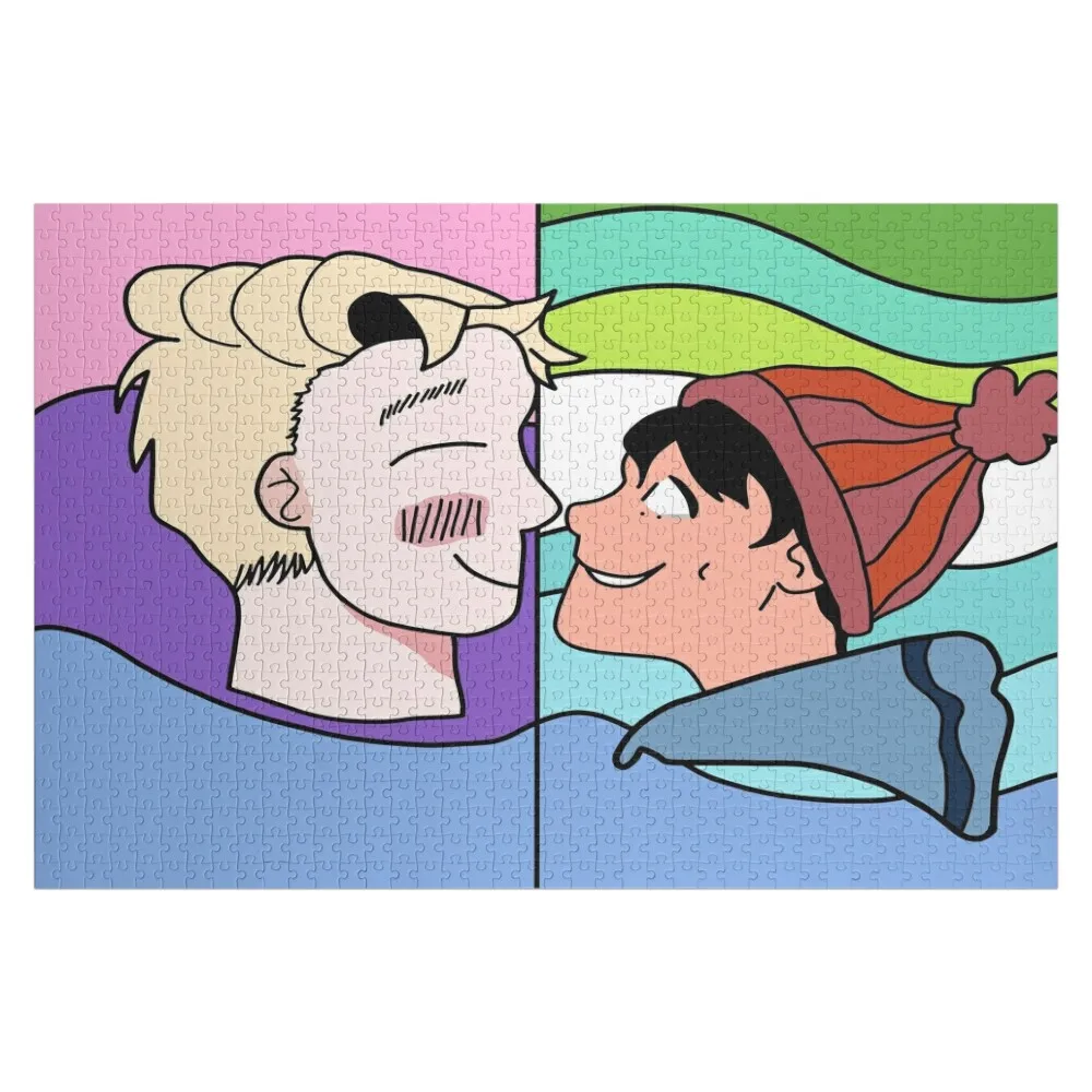 Heartstopper Nick And Charlie Jigsaw Puzzle Custom Wood Anime Personalized Photo Gift Photo Puzzle