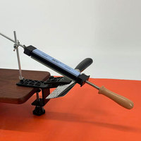 Fixed Knife Sharpener Professional Angle Sharpening Stone Kitchen Whetstone Grinding System Honing Diamond Grinder Woodwork Tool