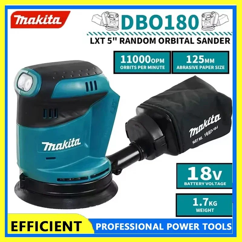 

Makita DBO180Z 18V Brushless Cordless Disc Sander for Woodworking Putty Polishing - Bare Tool for DIY And Professional Use