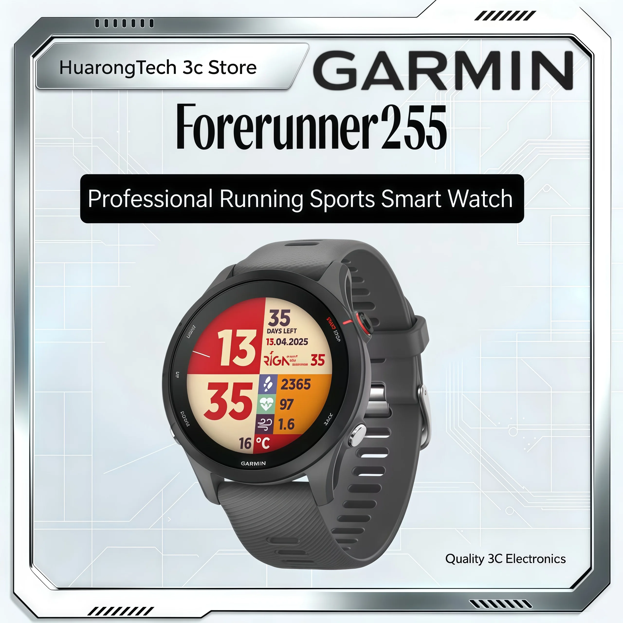 Garmin Forerunner255 Running Sports Watch Marathon Swimming Cycling Off-Road Sleep Tracking Lightweight Wearable Smart Watch