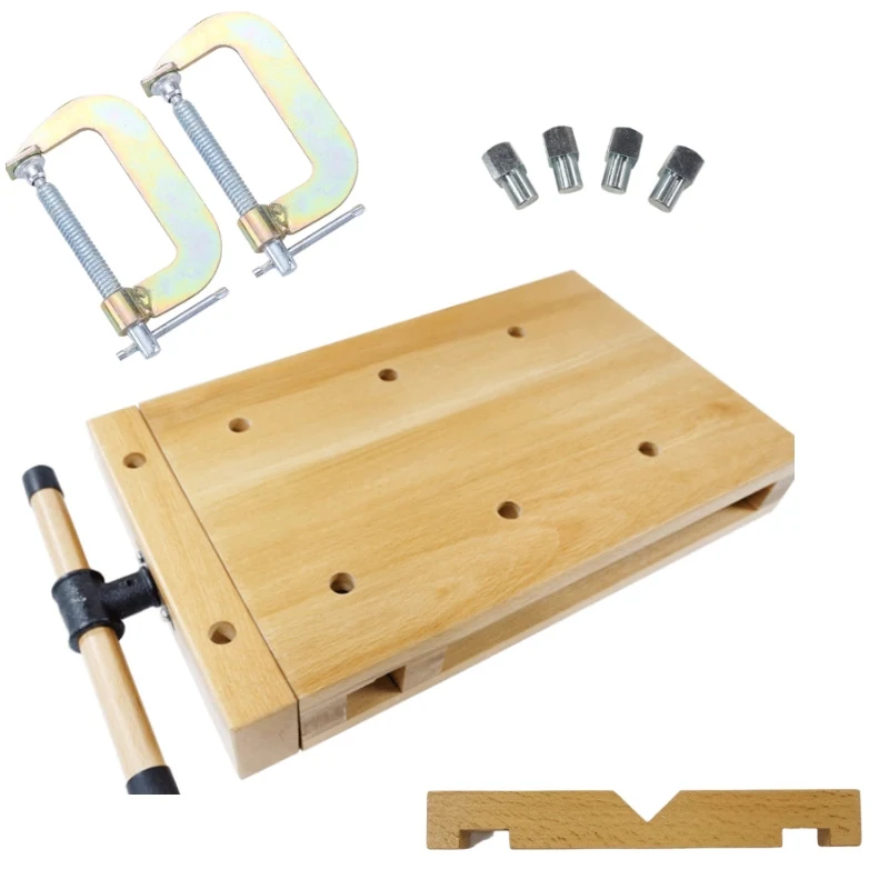 Home Small Multifunctional Woodworking Workbench Beech Solid Wood Desktop Manual Woodworking Table for Crafting And Projects