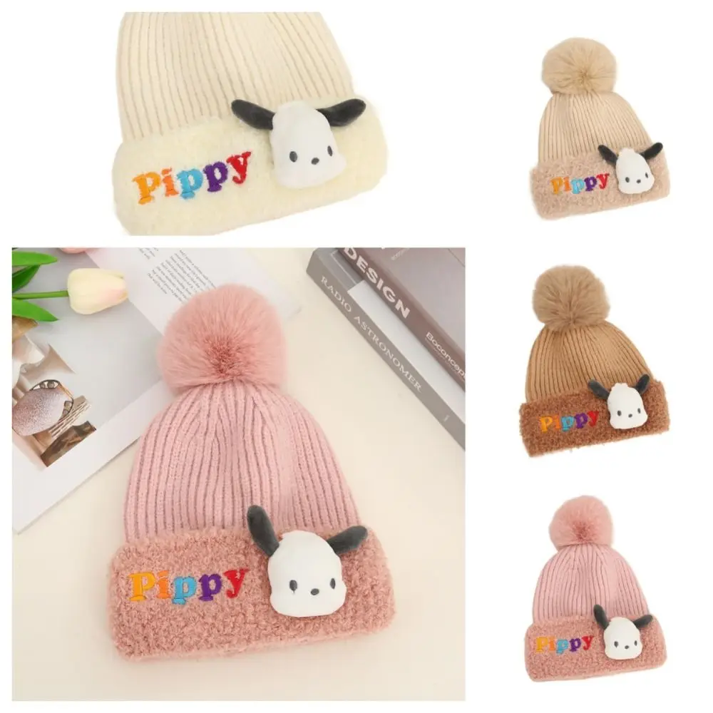 

Korean Style Cartoon Baby Knitted Hat Solid Color Cotton Baby Beanie Cap Skullies Thermal Hat Kids Crochet Hat Outdoor