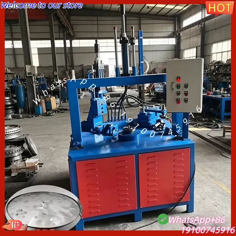 CE Certification Hot Sale Durable Hardware Disc Flanging Machine Professional Hydraulic Table Base Plate Metal Edging
