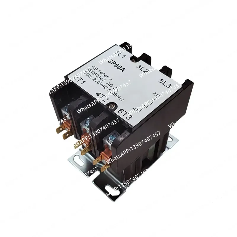 Air Conditioning AC Contactor 3P60A Rated Voltage 220v Safe and Reliable AC Contactor